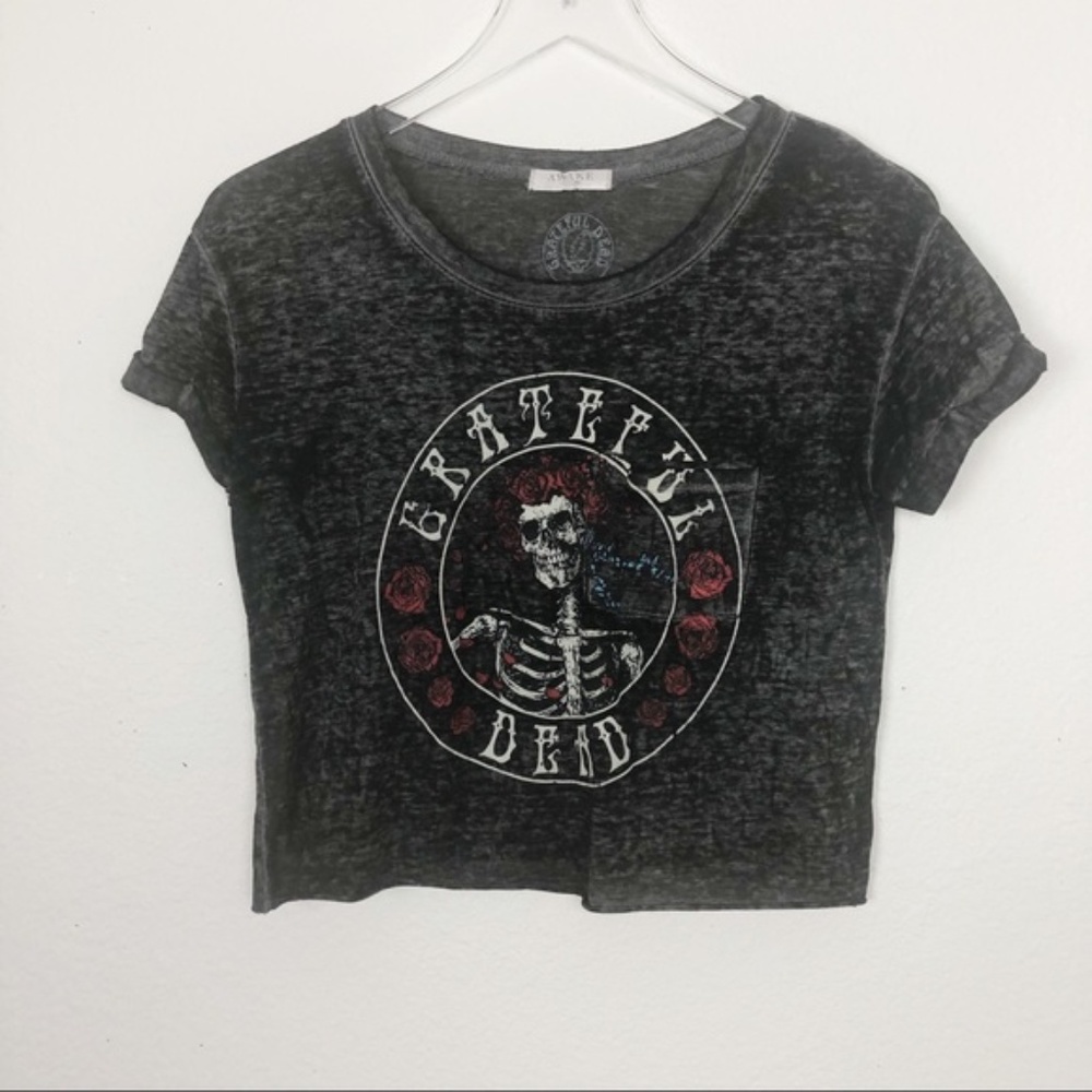 Grateful Dead women's cropped shirt, size XS